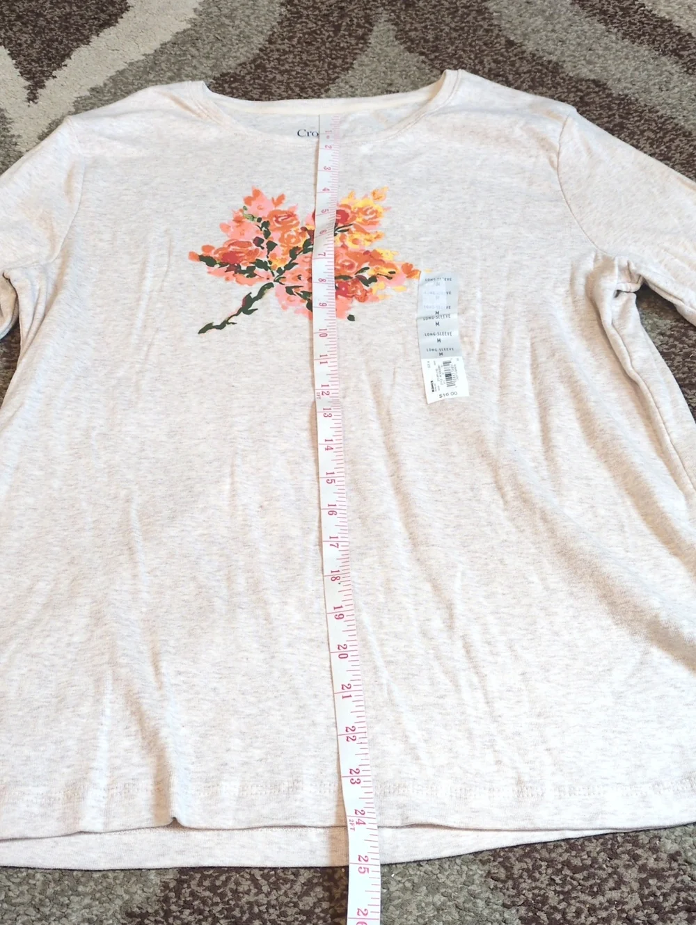 🌺🌸🌷🩷Croft & Barrow Women's Tank & Two Long-Sleeve Top Set size Medium🧡🌺🌸